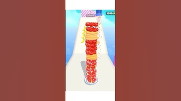 Pancake Run Update All Levels (Gameplay Walkthrough Level 4) #shorts