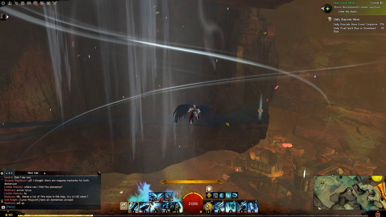 Draconis Mons Scalding Gorge Vista , Guild Wars 2