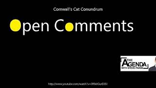 Open Comments - The Agenda - Cornwall's Cat Conundrum