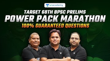 68th BPSC Prelims MARATHON- Revision |  Unacademy BPSC