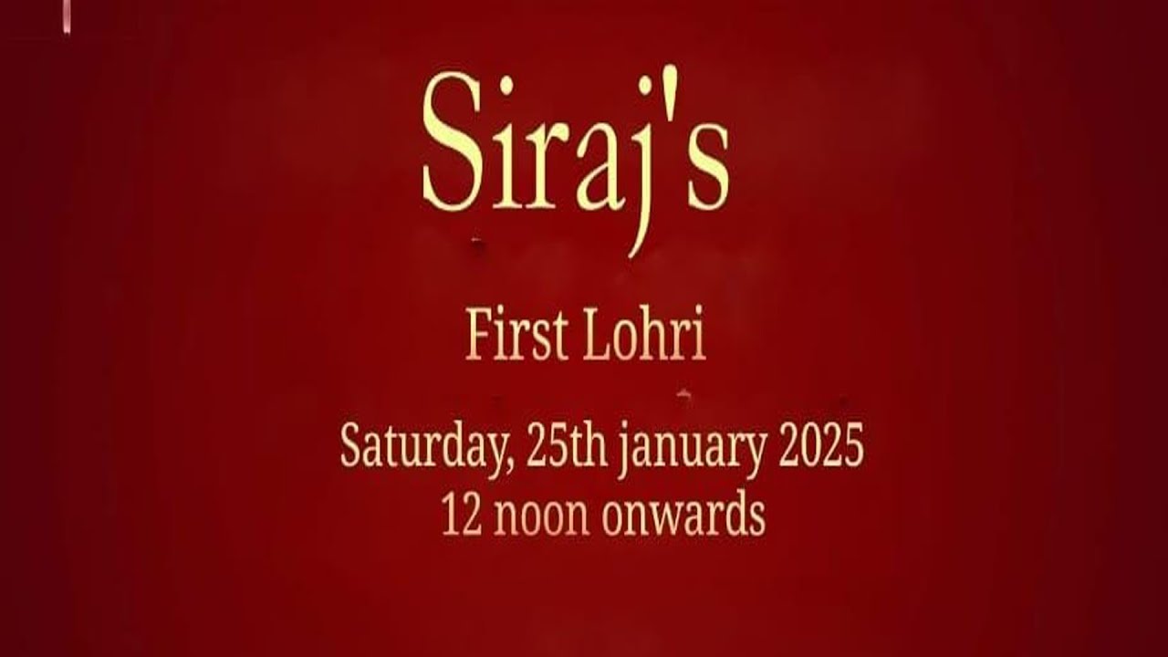 Loder Syraj FIRST LOHRI OF SIRAJ || - YouTube