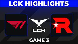 T1 vs KT Game 3 Highlights | LCK 2026 Rounds 3-4 | T1 vs KT Rolster