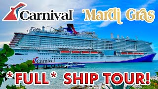 Carnival Mardi Gras FULL Ship Tour! | Detailed Deck-By-Deck Walkthrough of New Carnival Cruise Ship!