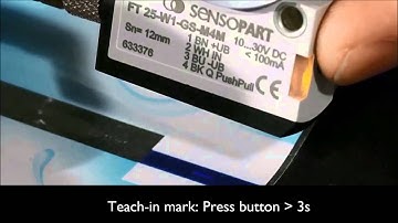 Contrast sensor FT 25-W Standard Teach-in