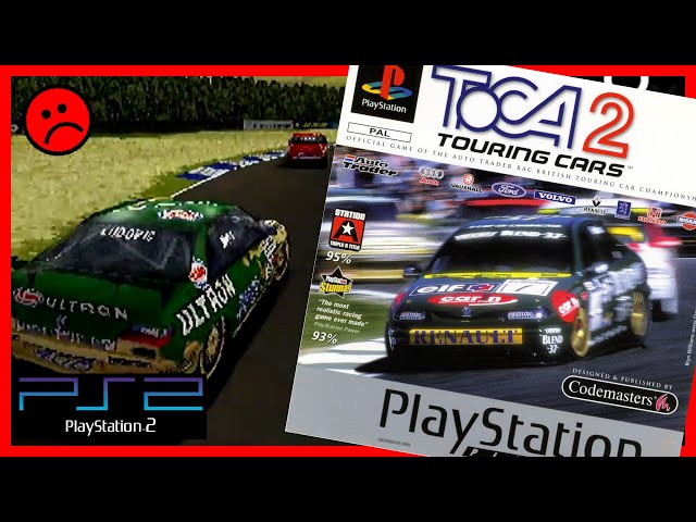 Jeu PS1 TOCA 2 Touring Cars - Version PAL - Très Bon État - Boîte & Manuel