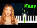 Shakira Acróstico EASY Piano Tutorial 