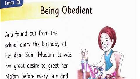 Class 1, Moral Science, Chapter 5, Revision by Anshika Michael