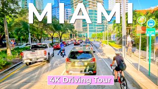 MIAMI 4K  Driving from Key Biscayne to South Beach, Florida