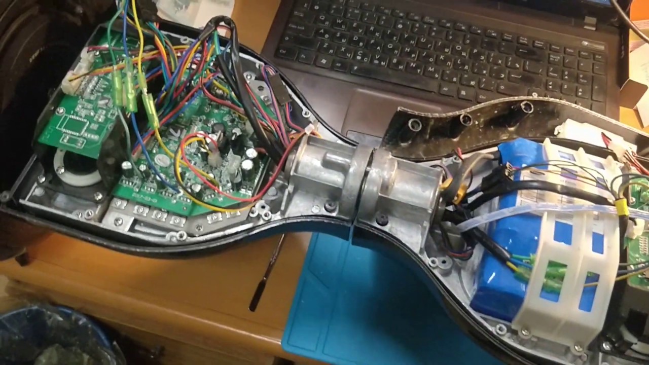 Ремонт Гироскутера Smart Balance 10 моргает светодиодом - YouTube