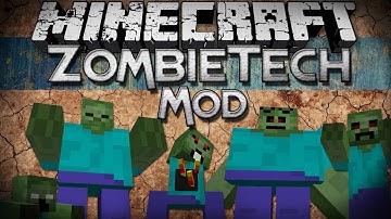Minecraft Mod Showcase: ZombieTech Mod - 5 New Types of Zombies!