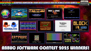 ABBUC 2025 Contest Winners for Atari 8-Bit! 13 New Games!