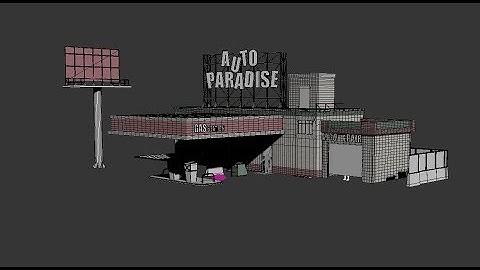 Modeling GasStation 3ds max tutorial part-3