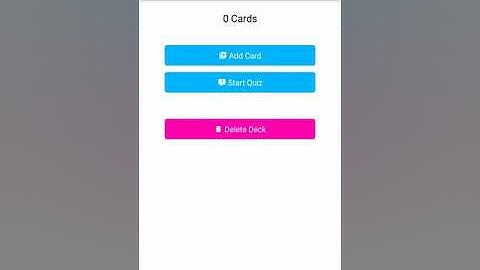 Mobile App Flash Cards Walk Through [ React and React Native Nanodegree project]