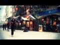 La ville de Chamonix sous la neige