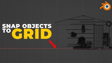 How to SNAP objects to the scene GRID - Blender Tutorial