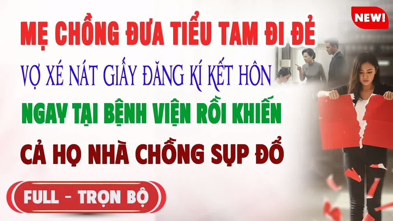 Khi mẹ chồng đẩy tôi ra khỏi cửa để đón tiểu tam, không ngờ tờ giấy trong tay tôi khiến con trai bà