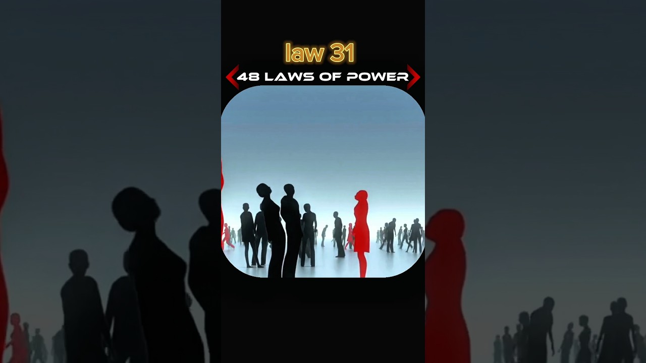 LAW 31 CONTROL THE OPTION { 48 LAWS OF POWER } 🥷🏻 