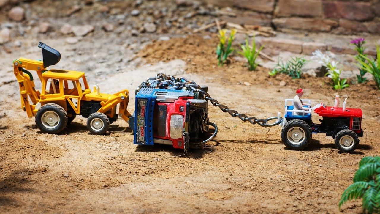 BharatBenz Tata Dumper Ashok Leyland Petrol Tanker Accident Pulling Jcb Tractor Crane ? MiniMotion 