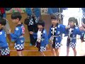 2024はちまんまつりにて、すみれ・ゆり・きく組が集まってみんなで盆踊り