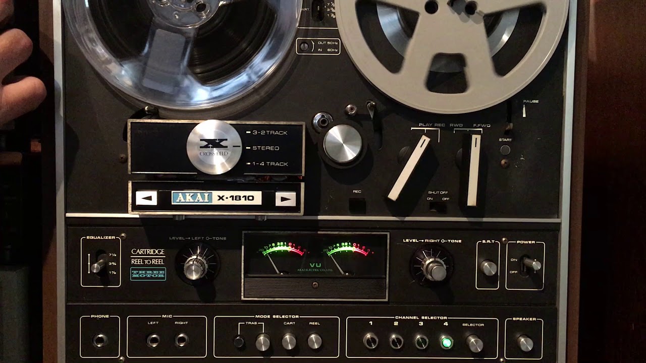 Akai X-1810 Reel to Reel - YouTube