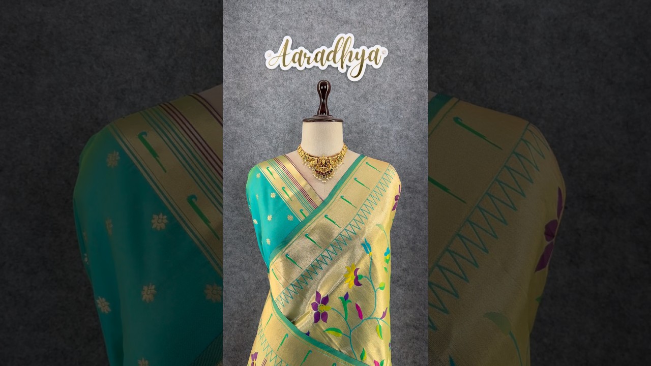 All Over Jaal Weaving Brocket Paithani Soft Silk Saree
