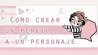 Como crear un perfil a un personaje con codigo - Como usar Toyhouse - 002