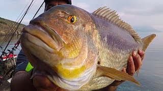 FISHING IN GREECE FOR GREAT PINK SNAPPERS!!! LANDBASE FISHING!!!