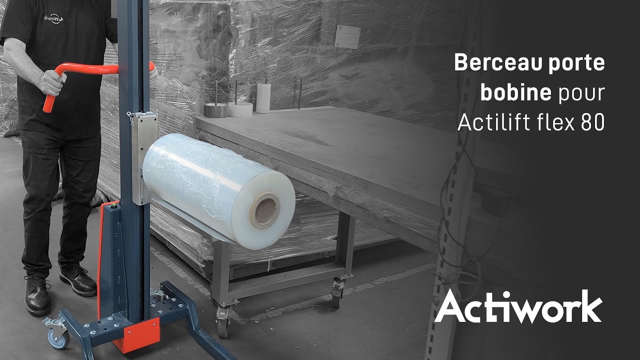 ACTIWORK | Berceau porte bobine rotatif pour mini gerbeur Actilift flex 80