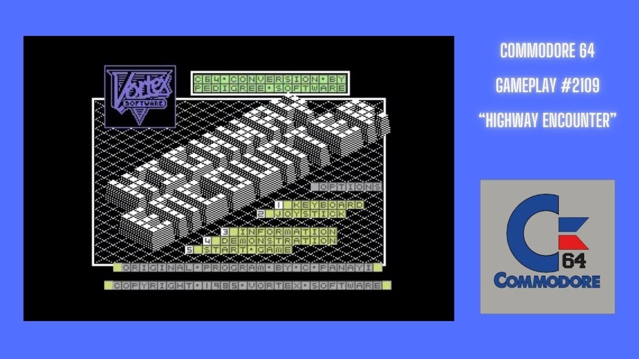 Highway Encounter (Commodore 64 / Gameplay #2109) - YouTube
