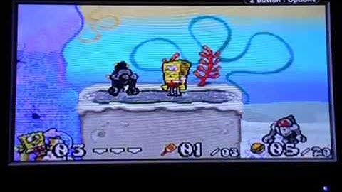 Spongebob Battle for Bikini Bottom (GBA) Part 1 Robot Attack