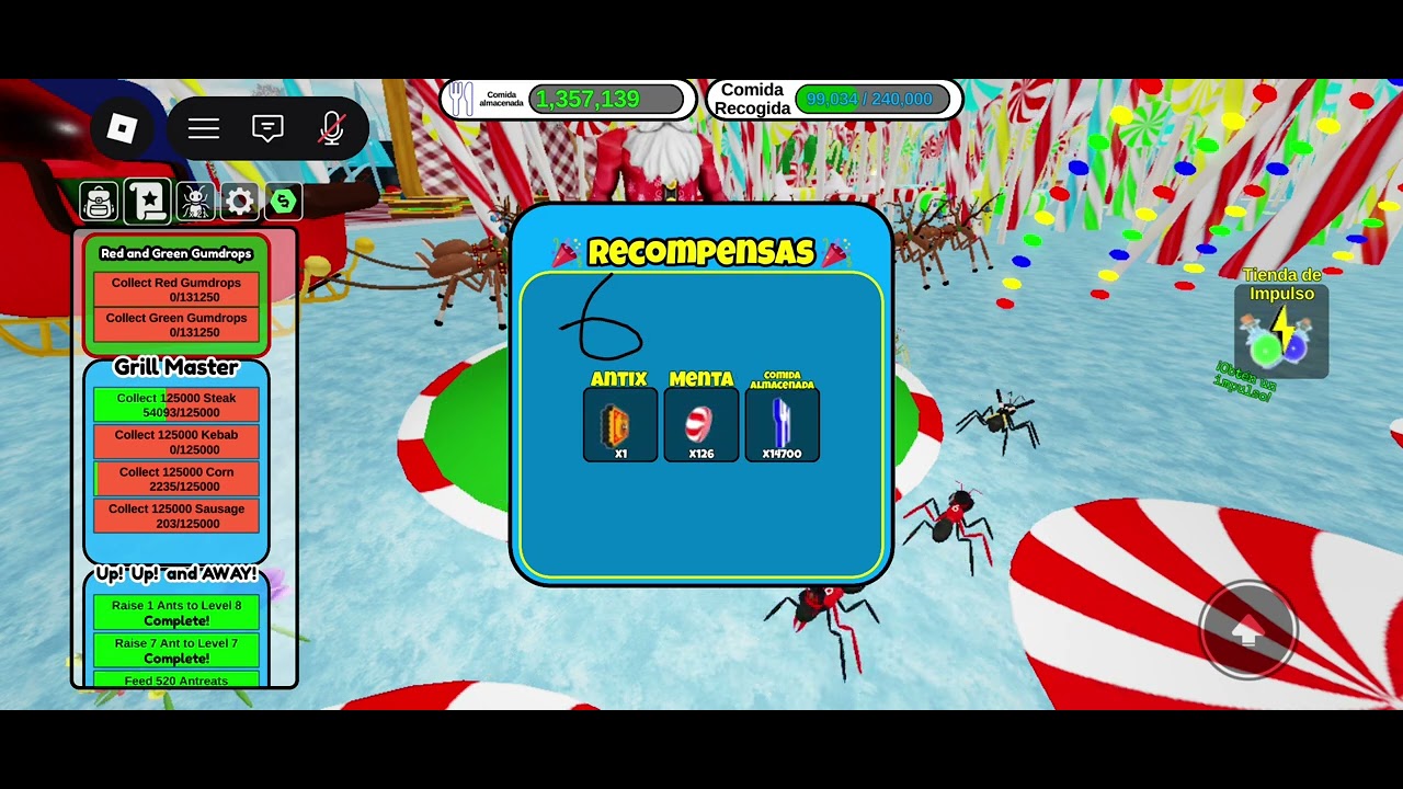 Ant colony simulator Roblox 6 de 10 misiones