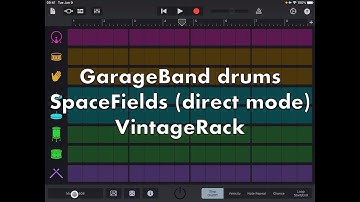 GarageBand drums with SpaceFields and VintageRack
