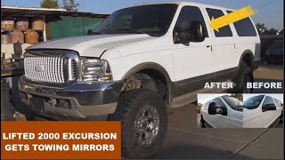 2000 Ford Excursion side view mirrors replace/upgrade (models 1999-2007)
