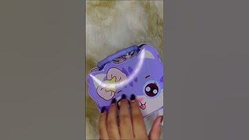 UNBOXING📦Cute kitty Cat Stealing Coin Money Saving Piggy Bank🪙💜 #shorts #youtubeshorts