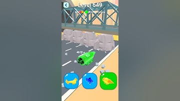 Shape-Shifting 2 GAMEPLAY Level No #649 Walkthrough - New Update Car Racing #Shorts #ShapeShifting