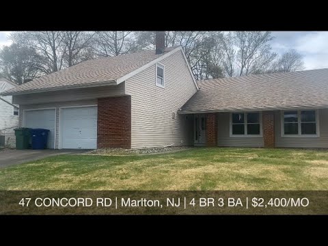 47 Concord Road, Marlton, NJ home video tour