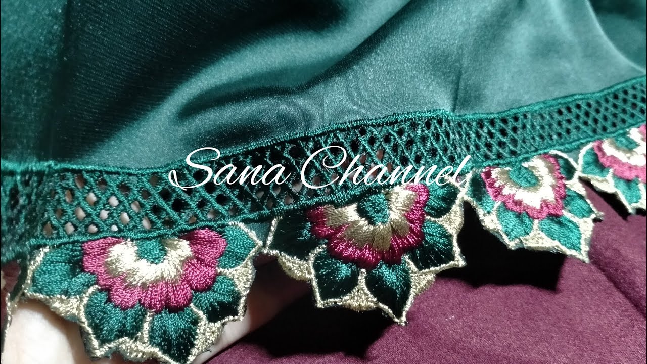 طرزة جديدة انيقة بالطرز الرباطي بالتشباك فكمام القفطان Youtube Embroidery Designs Fashion Sewing Embroidery Designs Hand Embroidery Designs