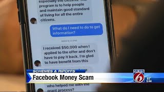 Facebook money scam screenshot 5