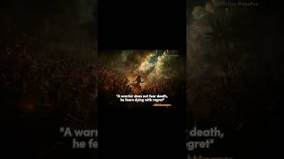 A True Warrior Fears Regret, Not Death #shorts #Mahabharata #Courage #LifeLessons #Abhimanyu