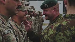 🇺🇸🤝🇪🇪 Historic Moment in Estonia: U.S. Army 5-7 Cav Soldiers Awarded NATO Kaitsel Medal! 🏅🔥