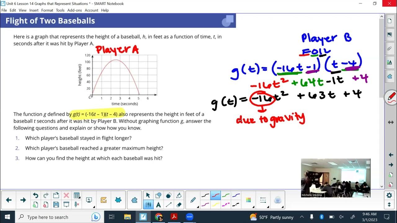 Unit 6 Lesson 14: Graphs That Represent Situations - YouTube