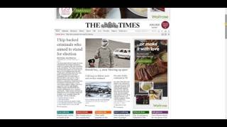 Waitrose online newspaper ad