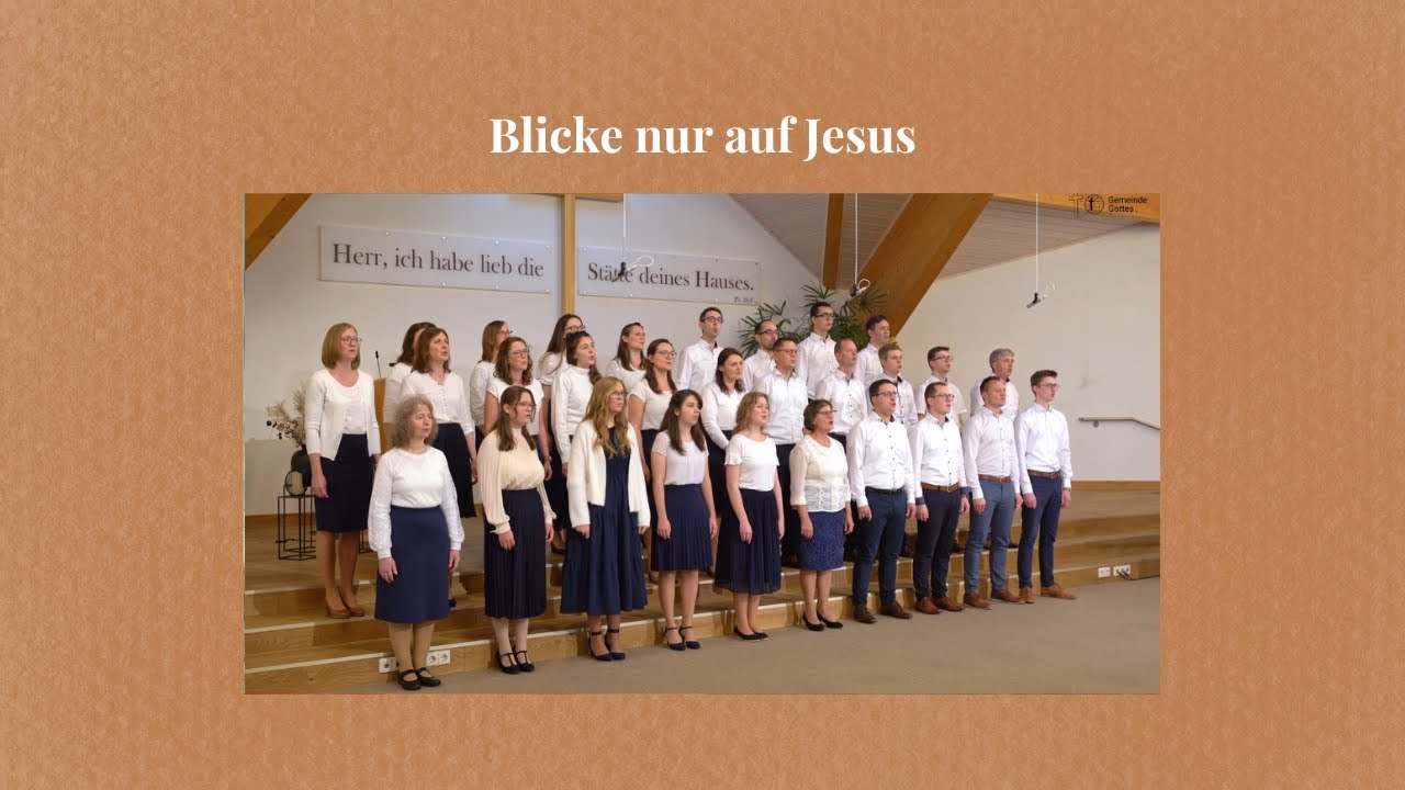 Blicke nur auf Jesus