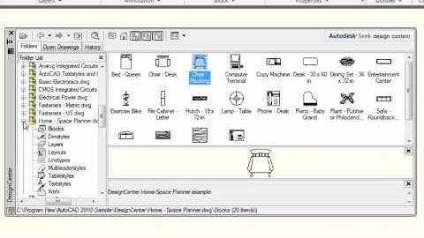 ADCenter Command in Autocad