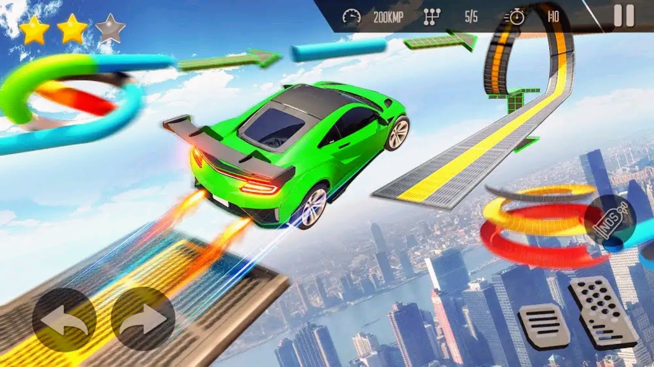 Car Stand mega Ramp // Car Jumping stand - Android Gameplay