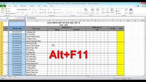 Mở Khóa File Excel (2019)