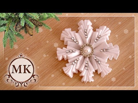 Video: Snowflake Ya DIY Kutoka Kwa Ribbons