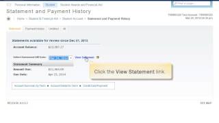 MyHumber: How to View Your Statement and Payment History