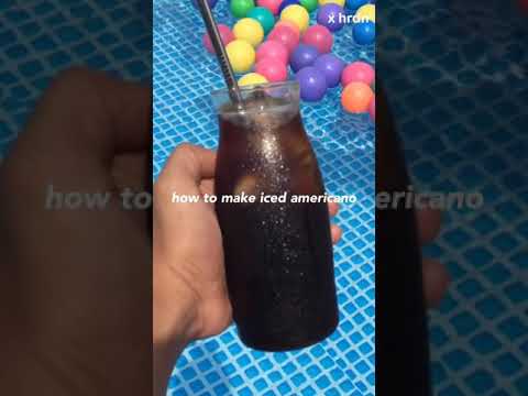 How to make starbucks iced americano at home | #shorts