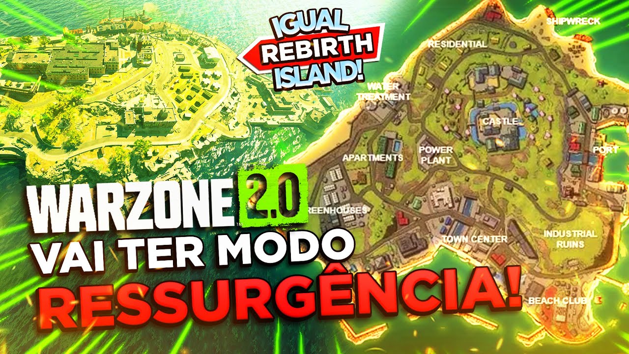 WARZONE MOBILE MODO RESSURGÊNCIA (REBIRTH ISLAND) 